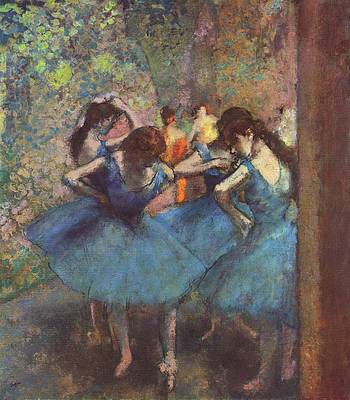 DANCERS IN BLUE