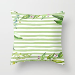 floral-leafy-greenery-watercolor-art-pillows