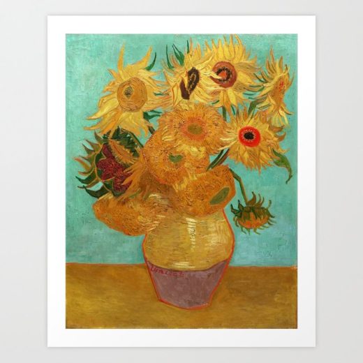 Vincent Van Gogh Twelve Sunflowers In A Vase Art Print - Art Pictures ...
